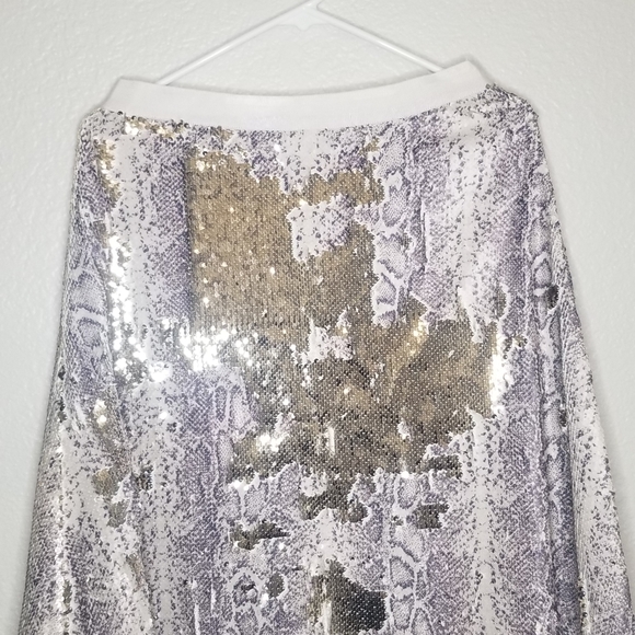 Banana republic python snake print sequins skirt - Picture 12 of 15